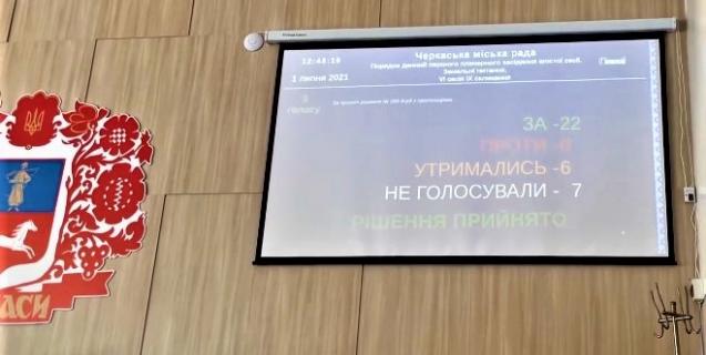 




Пропозицію щодо зниження ставки земельного податку для КП "Аеропорт Черкаси"  підтримано


