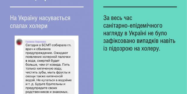




МОЗ спростовує: чому не потрібно панікувати через холеру


